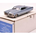 Madison Models Nr.4 1965 Pontiac Bonneville Coupe. In metallic light blue with black interior,