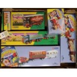 7 Corgi Classics. 4 Chipperfiled's Circus- Scammell Highwayman Trailer & Caravan (97885). Plus a