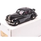 Pathfinder for G&W Engineering Ltd 1:43 model of a 1953 Morris Six POLICE Car. In black with red