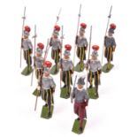 Britains Soldiers Set 2022; Swiss Vatican Guard. Comprising a marching officer with drawn sword