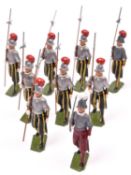 Britains Soldiers Set 2022; Swiss Vatican Guard. Comprising a marching officer with drawn sword