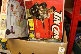 6x 1970s/80s boxed toys and games. Including 5x games by Ideal Toys; 'Tin Can Alley' shooting range.