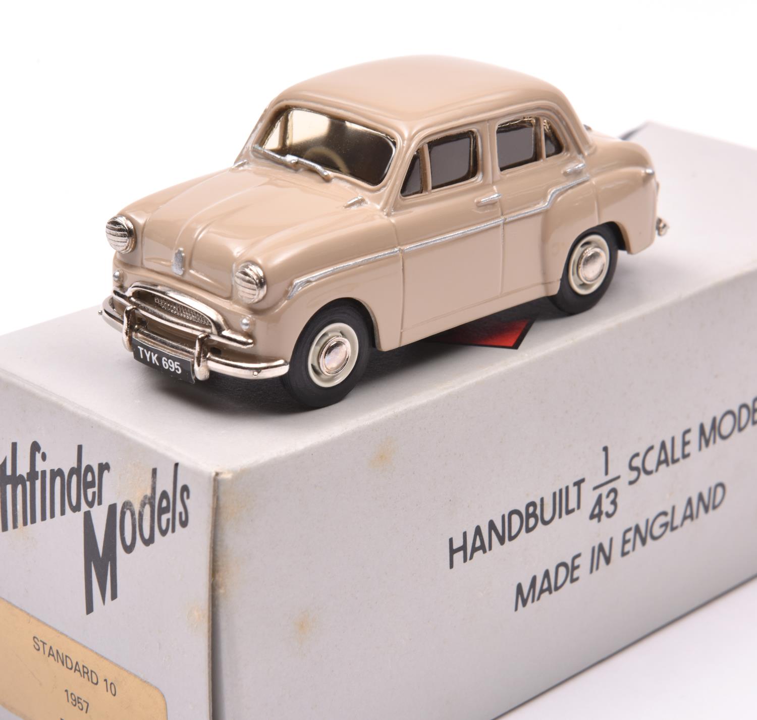 Pathfinder Models PFM 11 1957 Standard Ten. In beige with brown interior, cream wheels with plated