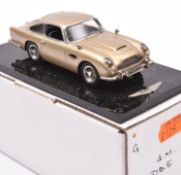 Illustra Models 1:43 white metal model of James Bond's Aston Martin DB5. Specially commissioned by J