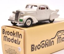 Brooklin Models BRK 4x 1937 Chevrolet Coupe. A 1989 Brooklin Collectors Club 'First Membership