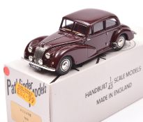 Pathfinder Models PFM 36 1960 AC 2 Litre. In maroon with dark red interior, plated wheels and 'LJH