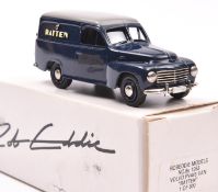 Brooklin Rob Eddie series No.8y 1953 Volvo PV445 Van. In dark blue with grey roof, 'RATTEN'