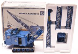 A German Menck & Hambrock Type M251 tracked shovel. A die-cast display model in blue with fixed blue