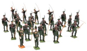 Britains Soldiers from Set 2079. 22x figures from the Royal Company of Archers, including; 2x