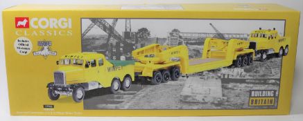 Corgi Classics Scammell Constructor (x2) & 24 Wheel Girder Trailer 'Wimpey' (17702). Boxed, looks to