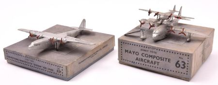 2x Dinky Toys aircraft. 62p; Armstrong Whitworth "Ensign" Air Liner, G-ADSR, in silver painted