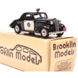 Brooklin Models BRK 4x 1937 Chevrolet Police Car. A San Francisco Bay Brooklin Club Anniversary