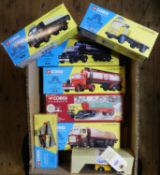 7 Corgi Classic Vehicles. Foden 4 Wheel Rigid Truck Set, 'Blue Circle Cement' (12501). Leyland 8