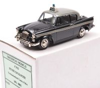 Crossways Models Sunbeam Rapier Police Car. (CP10). In black and grey, with grey interior, sign/