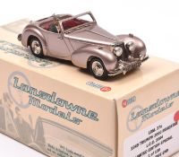 Lansdowne Models LDM.37x 1949 Triumph 2000 Roadster. In pale metallic pink with maroon seats, plated
