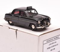 Crossways Models for J.M. Toys Ford Zephyr Six Staffordshire Police Car. In black with red interior,