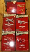 4 ERTL Collectibles Vintage Fuel 'Wings Of TEXACO' series 1:30 scale 1930's aircraft. 2x 1931