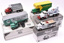 5 First Gear 1/34 1950's American Trucks. 1957 International R-200 with Moving Van, 'Von Der Ahe