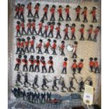 60 Britains Soldiers. Including; 8-man naval gun carriage and limber. Plus 9x further naval