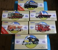 6 Corgi Classics. Foden Flatbed 'Robson's of Carlisle' (97971). AEC Flatbed, 'Greenall Whitley' (