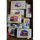 10x Corgi Classic buses, coaches, etc. 3x Burlington Seagull coaches - Ribble, Neath & Cardiff and