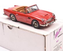 Illustra Models 1:43 white metal model Aston Martin DB5 Vantage Convertible. (No.3). Finished in red