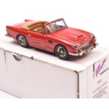 Illustra Models 1:43 white metal model Aston Martin DB5 Vantage Convertible. (No.3). Finished in red