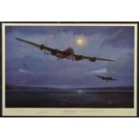 10x Framed prints of military aircraft and ships. All very well mounted and framed. 4x as limted