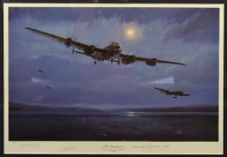 10x Framed prints of military aircraft and ships. All very well mounted and framed. 4x as limted