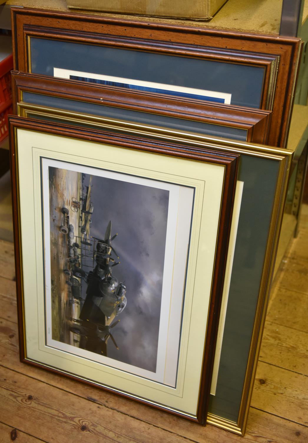 6x Framed prints of military aircraft and ships. All limted edition signed prints very well - Image 2 of 2