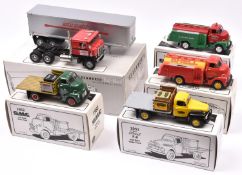 5 First Gear 1/34 1950's American Trucks. 3x 1952 GMC- 2x Fuel Tankers- 'North Pole FD' and 'SHELL'.