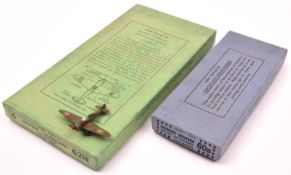 2x Dinky Toys aircraft set boxes. 60s; Medium Bomber aircraft, intended to hold 2x camouflaged