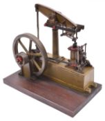 A Stuart Models Beam Engine. A well constructed and detailed single cylinder steam engine