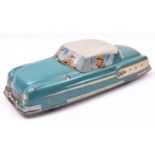 An Impressively Large American 1950's MARX Tinplate non-Friction Powered 2-Door Saloon Car. In