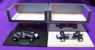 2 Spark 1:43 Racing Cars. Lotus 24 Monaco Grand Prix 1962, RN30, driver Maurice Trintignant. Plus