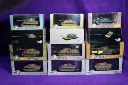 12 Dragon Armor. 10x Tiger 1, all different including - s.Pz.Abt.507 1944. 8./Pz.Rgt.2 'Das Reich'