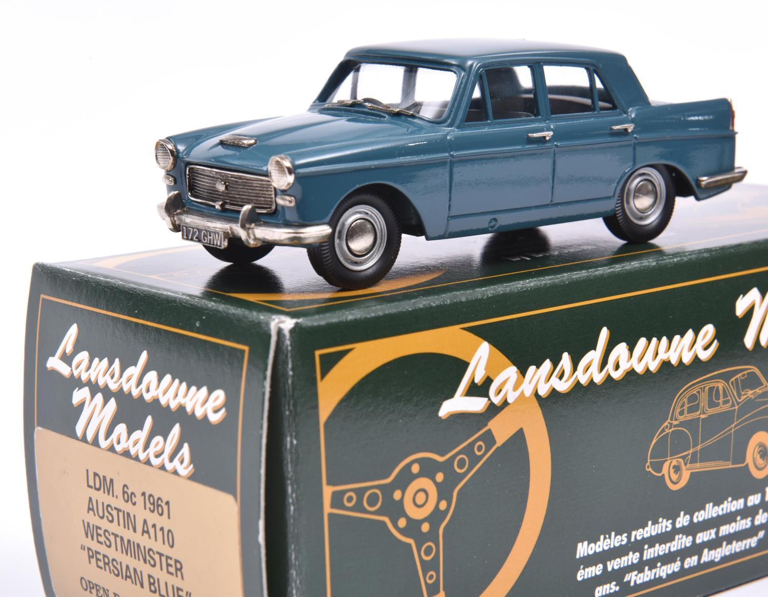 Lansdowne Models LDM.6C 1961 Austin A110 Westminster. In 'Persian Blue' with light blue interior, '