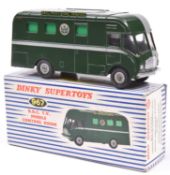 Dinky Supertoys BBC TV Mobile Control Room (967). In dark green and grey with 'BBC Television