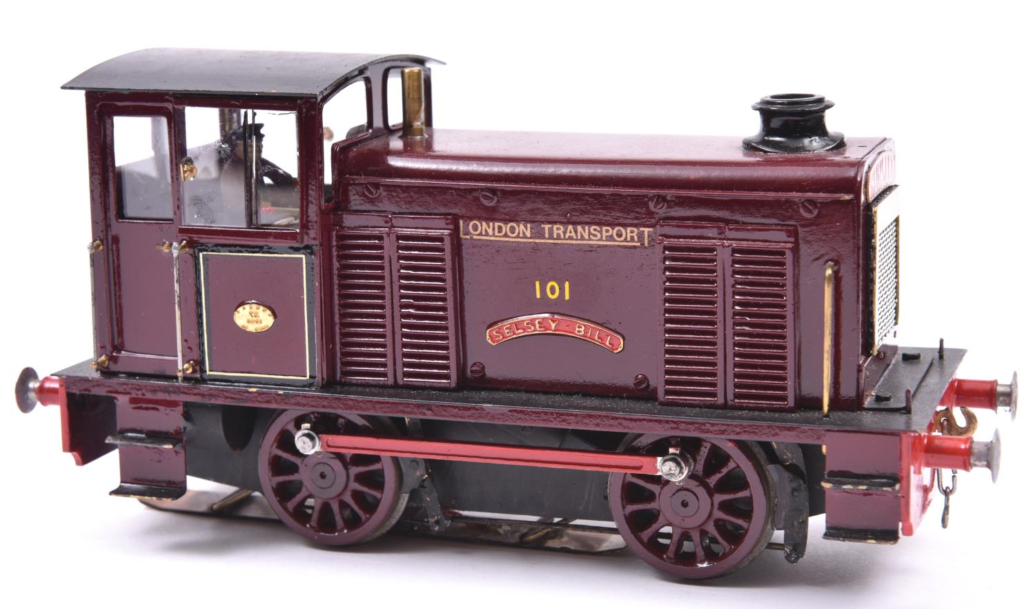 A finescale O gauge kitbuilt brass model of an LT Hunslet 0-4-0 diesel locomotive, Selsey Bill - Image 2 of 2