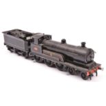 A finescale O gauge kitbuilt model of a LNWR Experiment Class 4-6-0 tender locomotive, Experiment