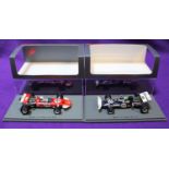 2 Spark 1:43 Racing Cars. Surtees TS7 British Grand Prix 1970, RN20, in red/white livery, driver