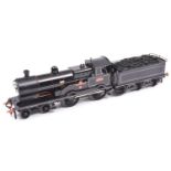 A finescale O gauge kitbuilt model of an LNWR George V Class 4-4-0 tender locomotive, Coronation