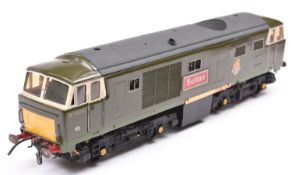 A coarse scale O gauge scratchbuilt model of a BR Class 35 Bo-Bo Warship diesel locomotive, Sultan