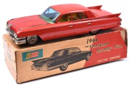 An Impressively Large Japanese SSS Quality Toys Tinplate Friction Powered Car. A 1961 Cadillac