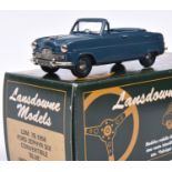 Lansdowne Models LDM.7B 1956 Ford Zephyr Six Convertible. In blue with similar blue interior and