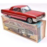 An Impressively Large Ashai Tinplate Friction Powered Cadillac Coupe De Ville 2-Door Coupe. In