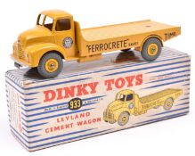 A Dinky Toys Leyland Comet Cement Wagon. (533). In yellow Ferrocrate/Portland Cement livery,