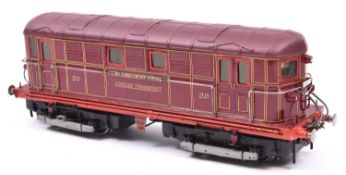 A finescale O gauge kitbuilt/scratchbuilt model of an LT Metro-Vick Bo-Bo electric locomotive, Sir