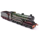 A finescale O gauge kitbuilt model of a Great Central Railway Class B2 4-6-0 tender locomotive,