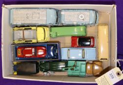 12 Dinky Toys. ABC TV Mobile Control Room and Transmitter Van. Albion Marrel Multi Bucket Unit, with